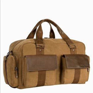 Tommy Bahama Palawan Canvas&Leather Weekender Bag